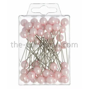 Épingle à tête perle rose 10mm pour fixation florale professionnelle, longueur 60mm