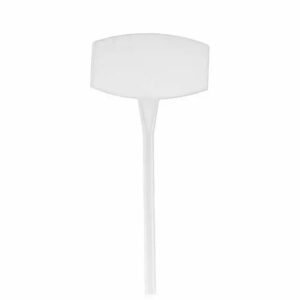 Étiquettes prix blanches sur tige pour fleuriste ZWAPACK format 15,5x9,5cm hauteur 45cm