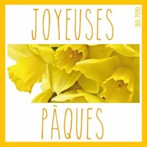 Étiquettes adhésives Joyeuses Pâques pour fleuriste en boîte de 500 pièces JESO CARDS