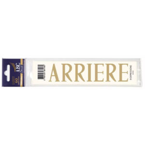 Expression ARRIERE pour personnalisation de rubans de deuil professionnels lot de 60 pièces