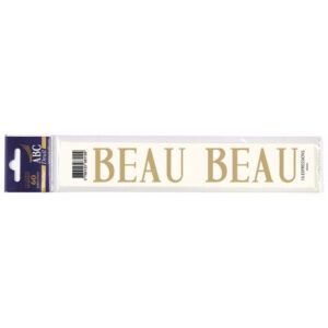 Expression préfabriquée BEAU pour ruban deuil fleuriste lot de 60 unités