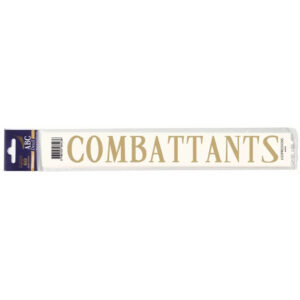 Expression COMBATTANTS pour rubans de deuil composition florale funéraire professionnelle
