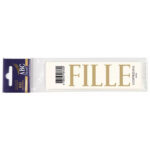 Expression FILLE pour personnalisation rubans-deuil compositions florales funéraires
