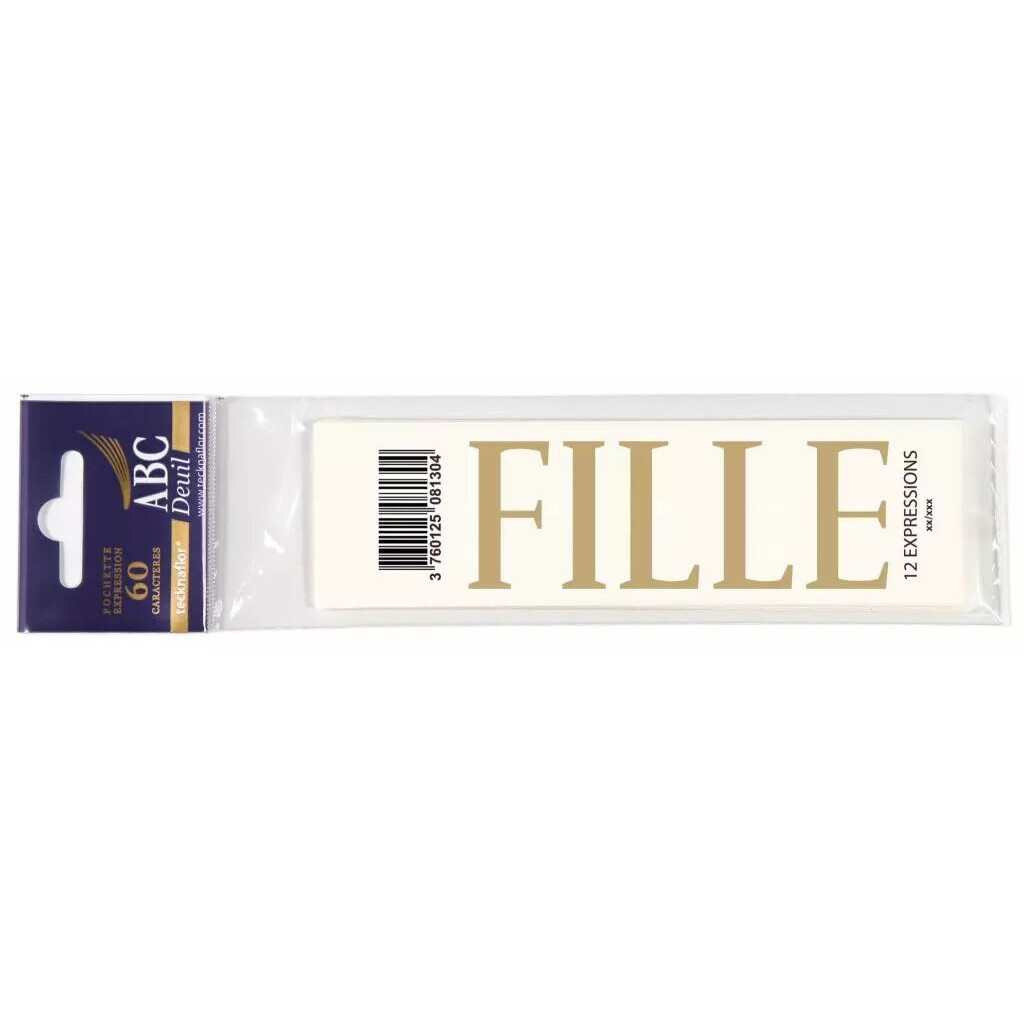 Expression FILLE pour personnalisation rubans-deuil compositions florales funéraires