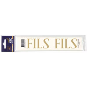 Expression FILS en lettres détachables pour personnalisation de rubans de deuil fleuriste