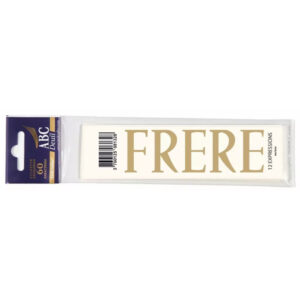 Expression pré-imprimée FRÈRE pour rubans funéraires fleuriste ABC DEUIL