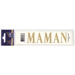 Expression MAMAN par 60 pour personnalisation de rubans de deuil compositions florales funéraires