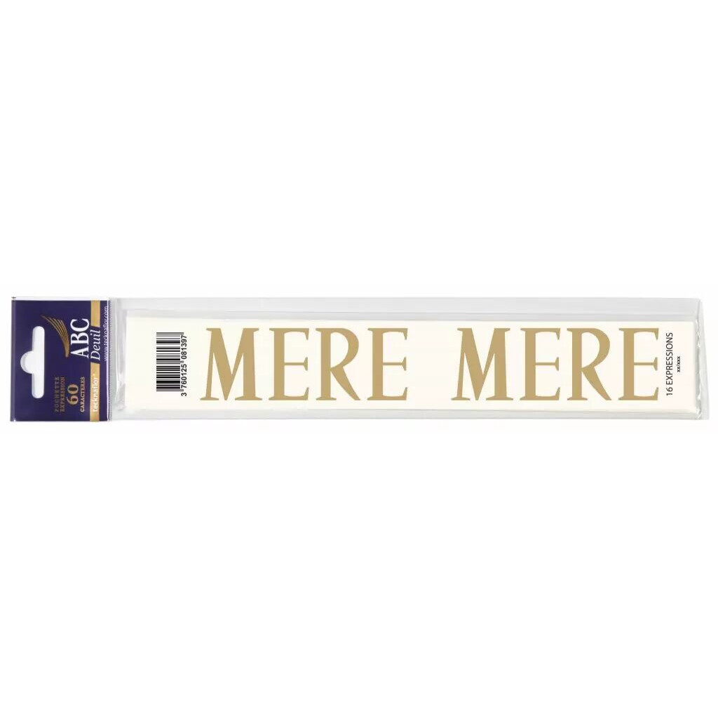 Expression MÈRE pour ruban de deuil lot de 60 unités pour fleuristes et pompes funèbres