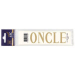Expression ONCLE pour personnalisation de rubans funéraires et compositions florales de deuil