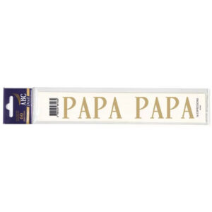 Expression PAPA pré-imprimée pour ruban de deuil par lot de 60 pour fleuriste et pompes funèbres