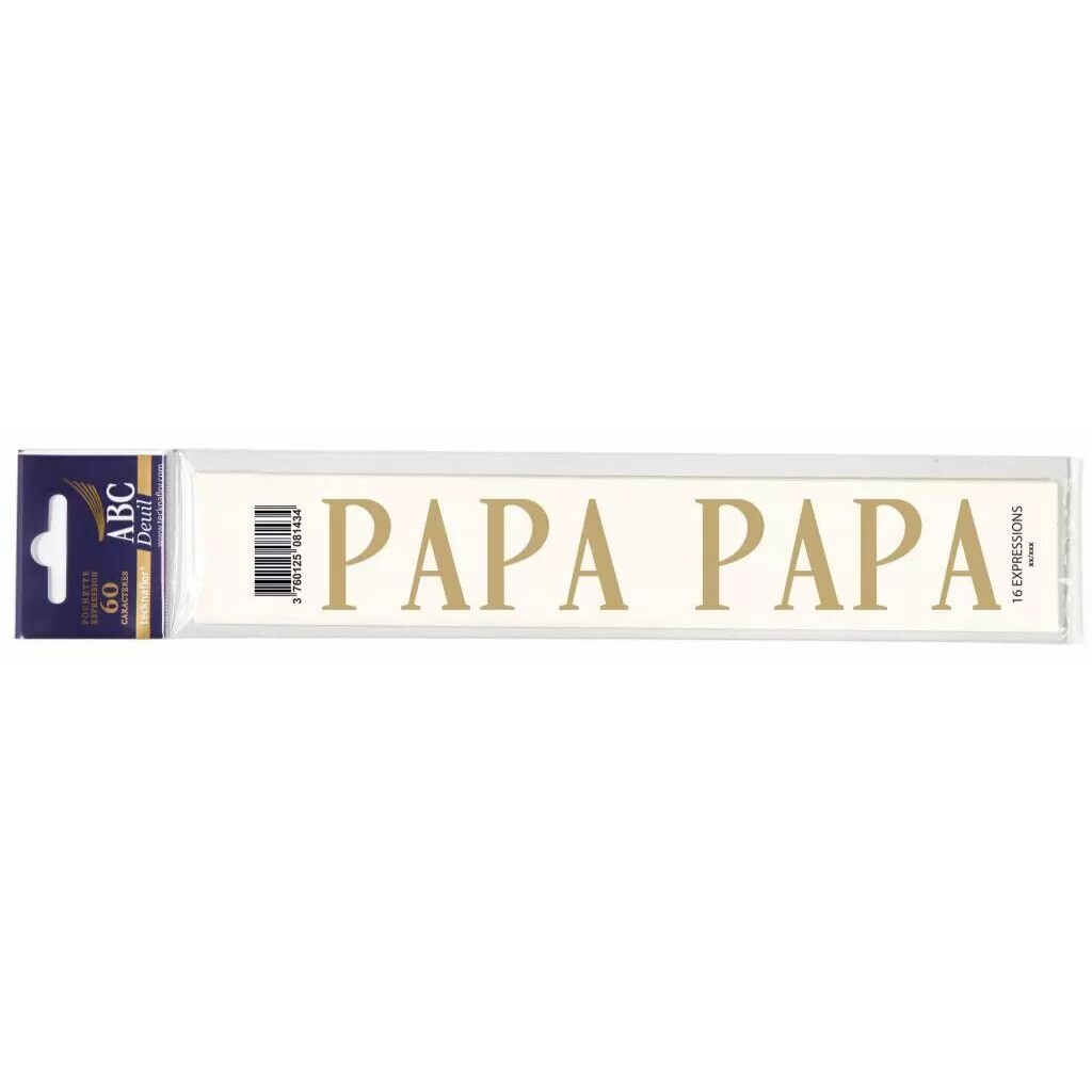 Expression PAPA pré-imprimée pour ruban de deuil par lot de 60 pour fleuriste et pompes funèbres