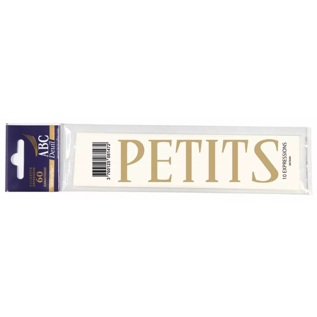 Expression PETITS pour personnalisation de rubans funéraires lot de 60 unités