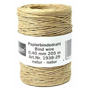 Fil à lier naturel 0,40mm x 205m pour compositions florales et assemblage de bouquets fleuriste