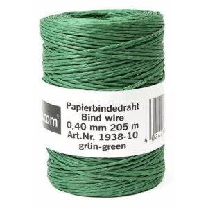 Bobine de fil à lier vert 0,40mm pour compositions florales et assemblage fleuriste