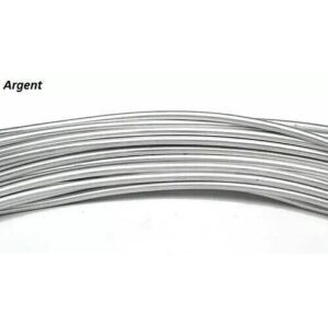 Fil aluminium argenté 2mm pour art floral et créations florales professionnelles