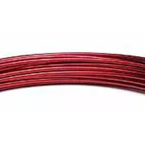 Fil aluminium bordeaux 2mm pour fleuriste, bobine de 60 mètres pour compositions florales