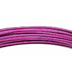 Bobine de fil aluminium souple fuschia 2mm pour création florale et décoration