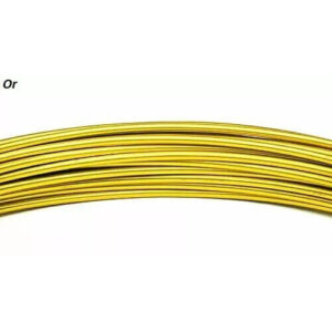 Fil aluminium or 2mm bobine 60 mètres pour compositions florales et créations de fleuriste