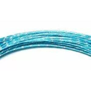 Fil aluminium diamant turquoise 2mm pour décoration florale et création de bouquets