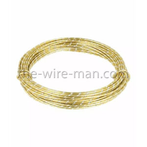 Fil aluminium décoratif or effet diamant 2mm pour décoration florale et compositions de fleuriste