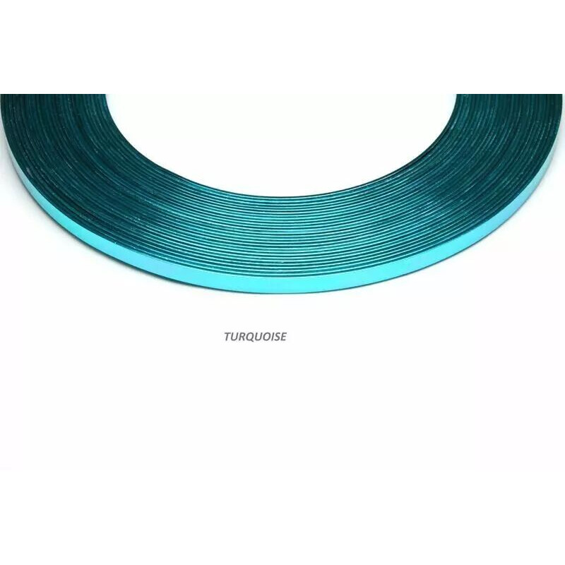 Bobine de fil aluminium plat turquoise 1mm pour compositions florales et créations de fleuriste
