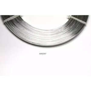 Fil aluminium plat argent 1mm pour fleuriste, structuration et décoration de compositions florales professionnelles