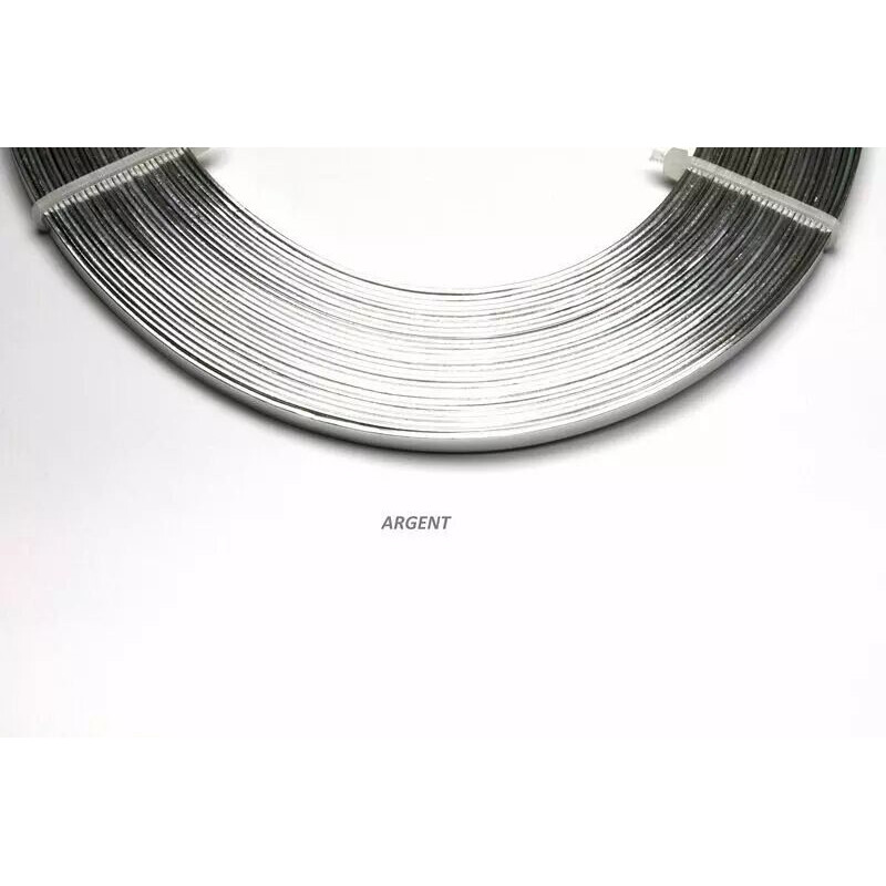 Fil aluminium plat argent 1mm pour fleuriste, structuration et décoration de compositions florales professionnelles