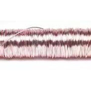 Bobine de fil déco laqué rose 0,50mm pour compositions florales et art floral professionnel