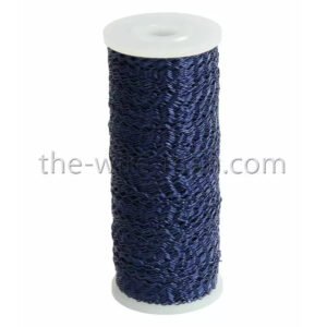 Fil métal bouillon bleu ondulé 0,3mm sur bobine pour décoration florale et compositions de fleuriste