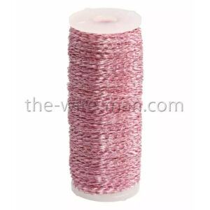 Fil métal bouillon rose souple 0,3mm pour compositions florales et art floral professionnel