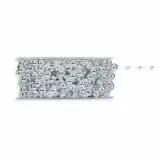 Fil décoratif avec perles argentées 15 mètres pour art floral et compositions événementielles