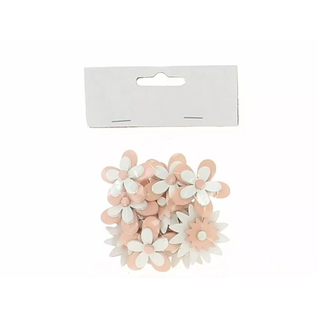 Fleurs décoratives en bois rose diamètre 3,5 cm pour compositions florales professionnelles