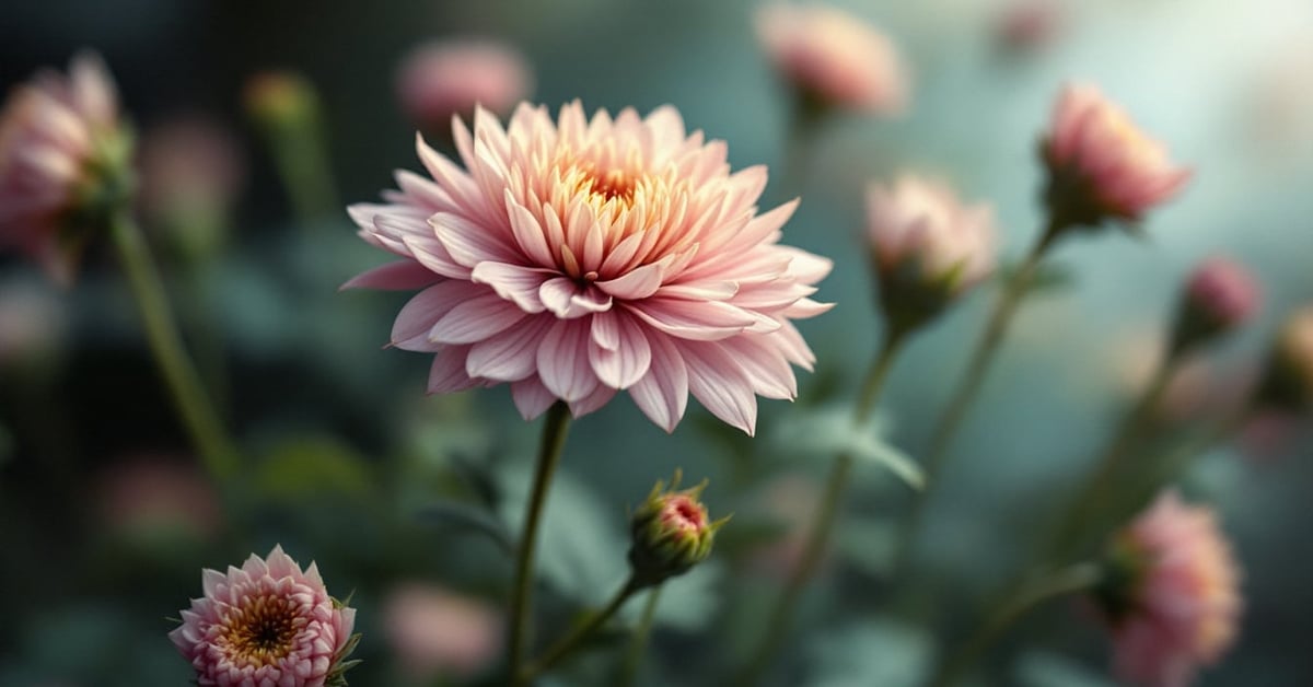 Chrysanthèmes en pot sur une tombe pour la Toussaint, fleurs traditionnelles du cimetière