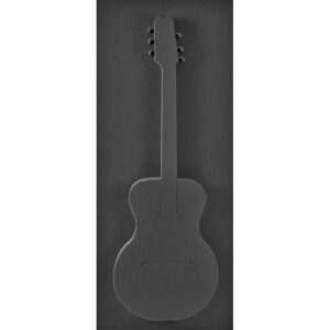 Guitare en mousse florale noire All Black 100x40 cm pour compositions florales professionnelles