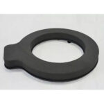 Mousse couronne fronton All Black 70cm noire en polyuréthane pour compositions florales funéraires et arrangements de deuil