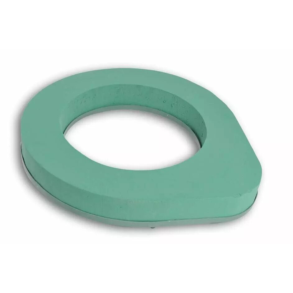 Mousse couronne fronton florale Floride 60 cm pour compositions funéraires et arrangements de deuil professionnels
