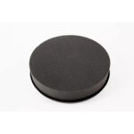 Mousse florale coussin rond All Black 28cm noir sur base plastique pour compositions florales professionnelles