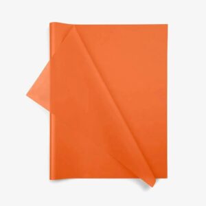 Rame de papier de soie orange 17g pour emballage floral professionnel et création de bouquets