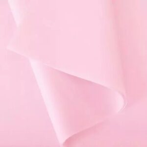 Rame de papier de soie rose pâle 18g pour emballage floral professionnel