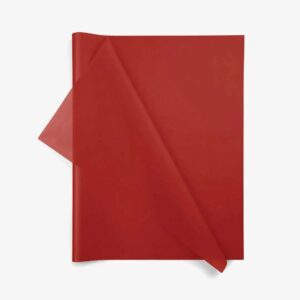 Rame de papier de soie rouge 17 grammes pour emballage floral professionnel