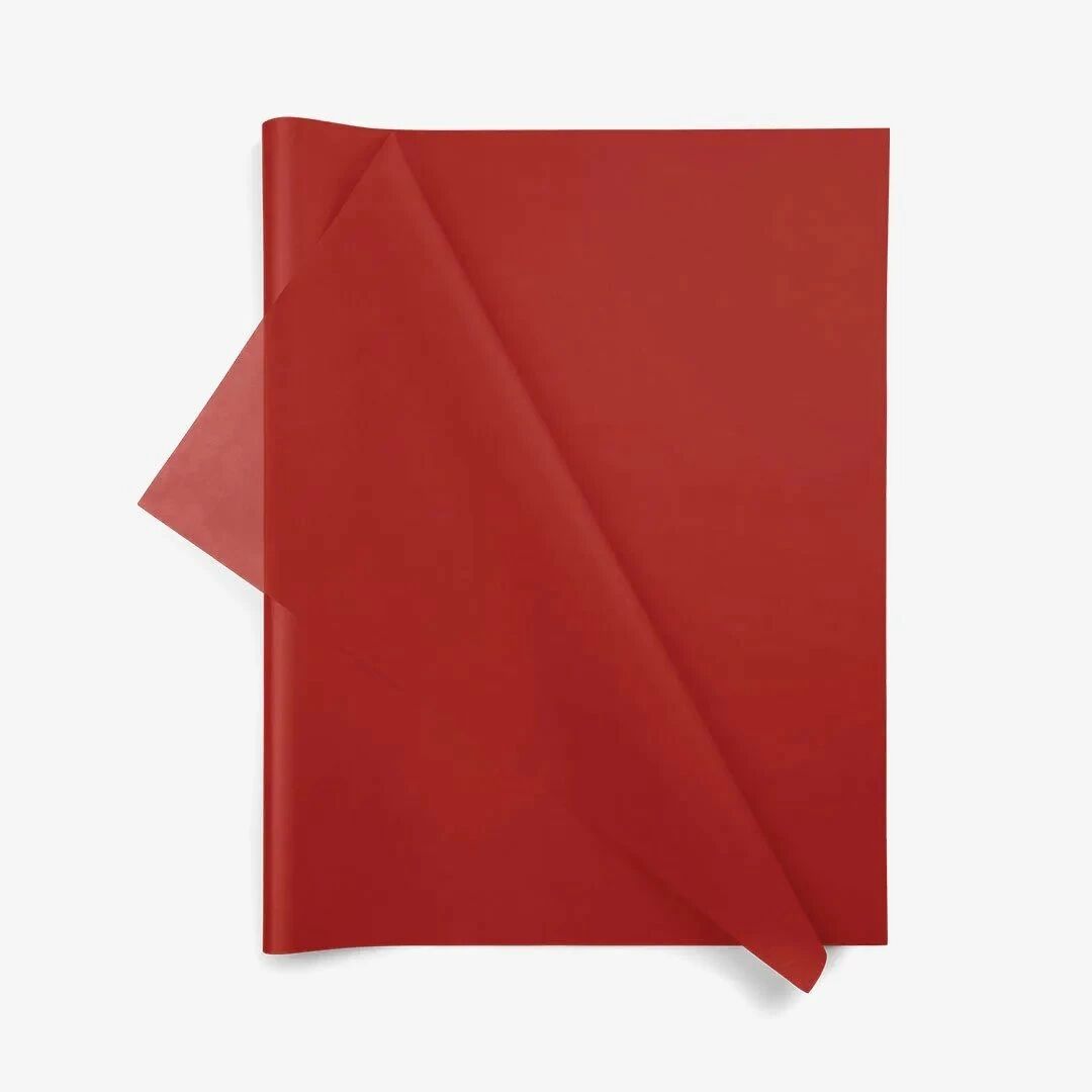 Rame de papier de soie rouge 17 grammes pour emballage floral professionnel