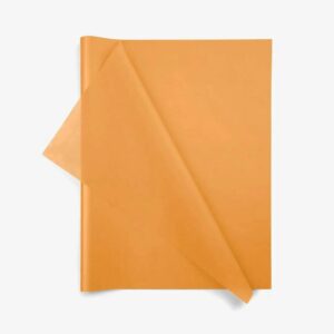 Rame de papier de soie couleur safran 17g pour emballage floral professionnel