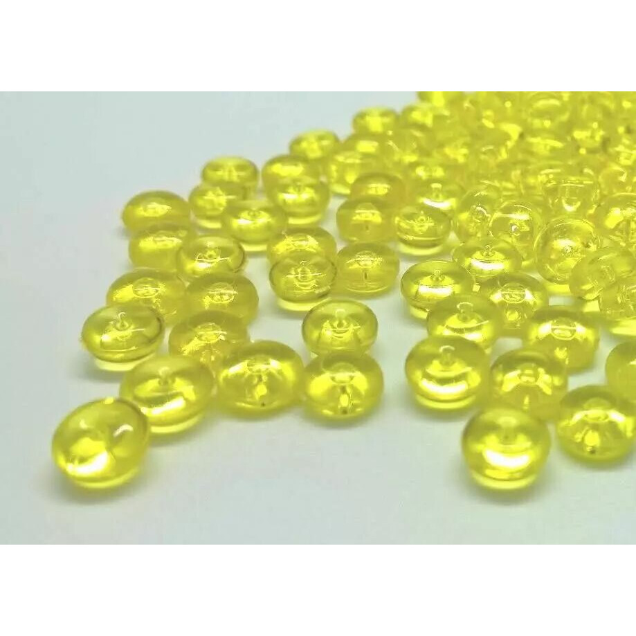 Perles de pluie jaunes décoratives pour compositions florales et décoration de vases pour fleuristes