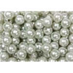 Perles décoratives argent 10mm pour compositions florales et décoration fleuriste