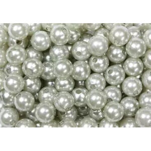 Perles décoratives argent 10mm pour compositions florales et décoration fleuriste