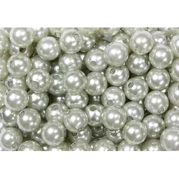 Perles décoratives argent 10mm pour compositions florales et décoration fleuriste