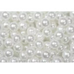 Perles décoratives blanches 10mm pour compositions florales et accessoires fleuriste