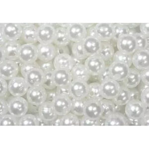 Perles décoratives blanches 10mm pour compositions florales et accessoires fleuriste