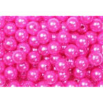 Perles décoratives fushia 10mm pour fleuriste et compositions florales lot de 115 unités