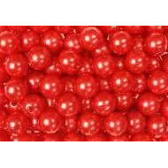 Perles décoratives rouges 10mm pour compositions florales et créations fleuriste